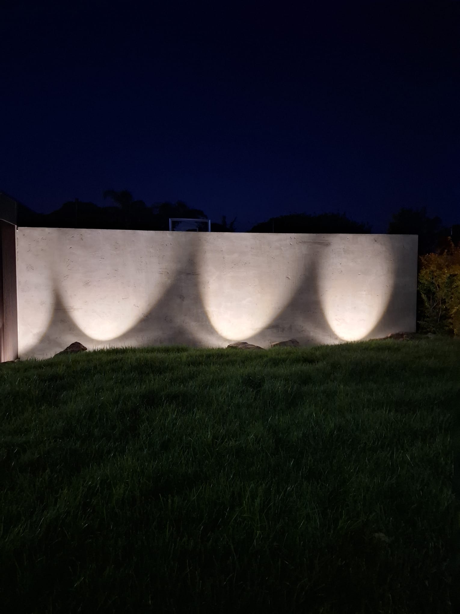 Exterior Wall at Night