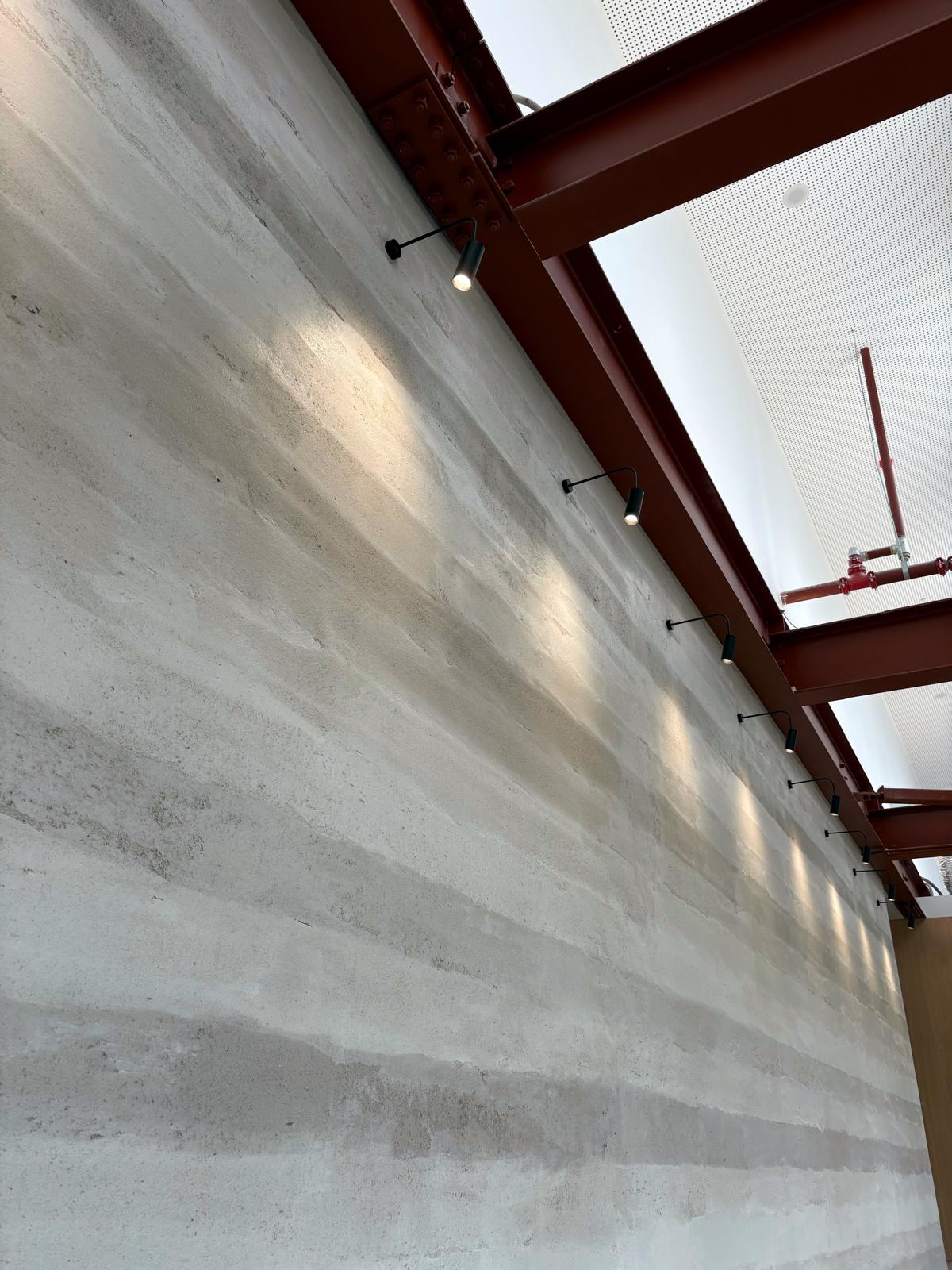 Rammed Earth with Beams