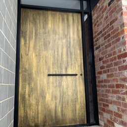 Brushed Brass Door